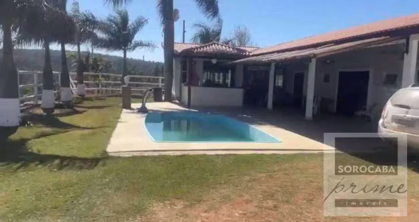 Chácara com 3 dormitórios à venda, 1200 m² por r$ 850.000,00 - inhayba - sorocaba/sp