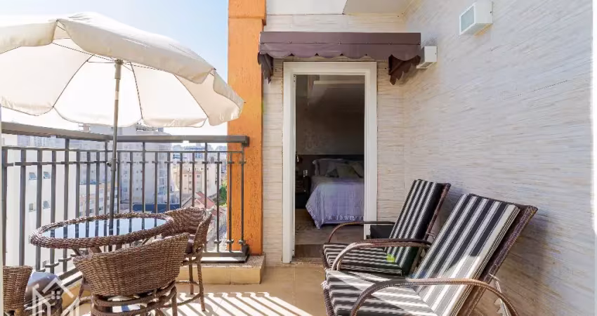Linda cobertura duplex à venda, com 150m²- água verde, 2 vagas