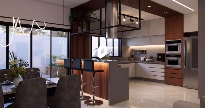 Lançamento! Sobrados a venda com 182m² 03 quartos, suíte, terraço - Portão - Cur