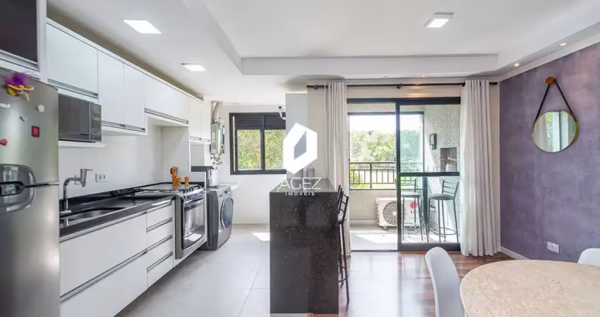 Apartamento a venda no Centro de Pinhais, 3 quartos, sendo 1 suíte e 1 vaga.
