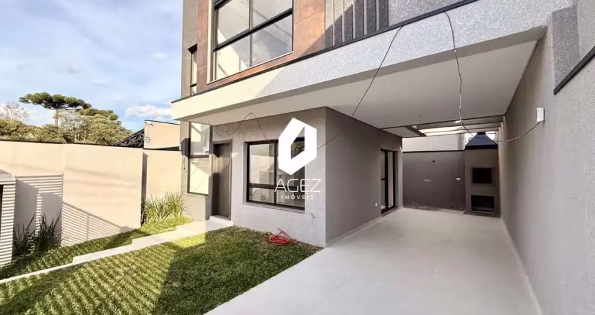 Sobrado novo Campo Comprido com 3 Quartos, Suíte e Área Gourmet – Pronto!