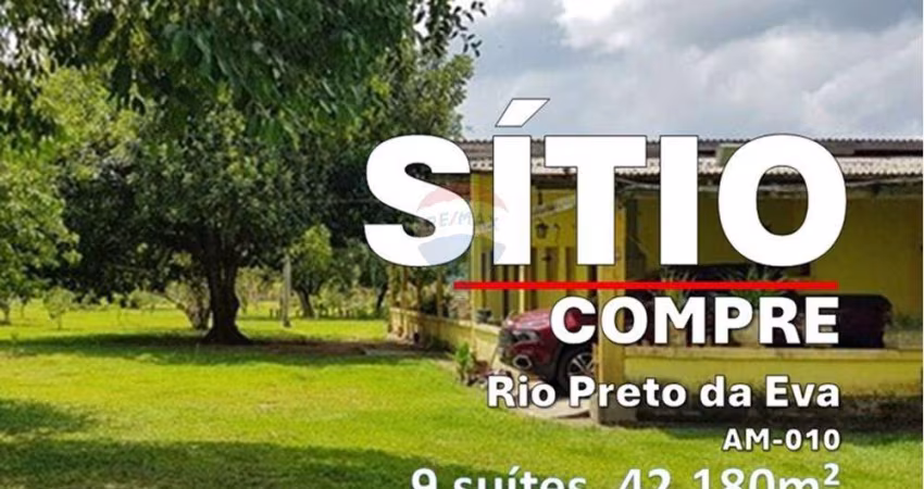 Sítio à venda, Rio Preto da Eva, 9 suítes, 42.180m², nascente e igarapé – AM-010