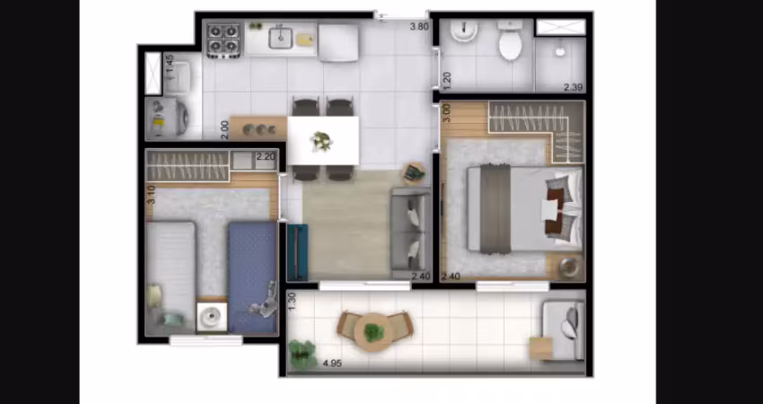 Apartamento com 2 quartos à venda na Vila Leopoldina, São Paulo - SP, 05303-000, 204, Vila Leopoldina, São Paulo