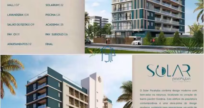 Solar parahyba residence flat - apartamento padrão/ apartamento no solar parahyba residence flat/ apartamento em jardim oceania/ apartamento em joao pessoa