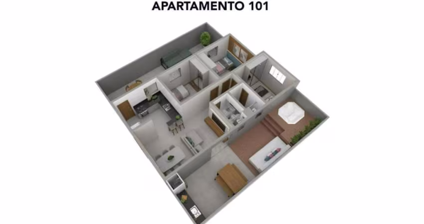 Área privativa à venda, 2 quartos, 2 vagas, Araguaia - Belo Horizonte/MG