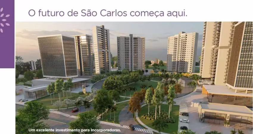 Terreno em condomínio fechado à venda na Avenida Comendador Alfredo Maffei, Jardim São Carlos, São Carlos