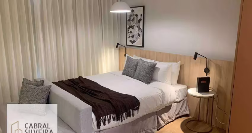 Apartamento com 1 dormitório à venda, 26 m² por r$ 500.000,00 - moema - são paulo/sp