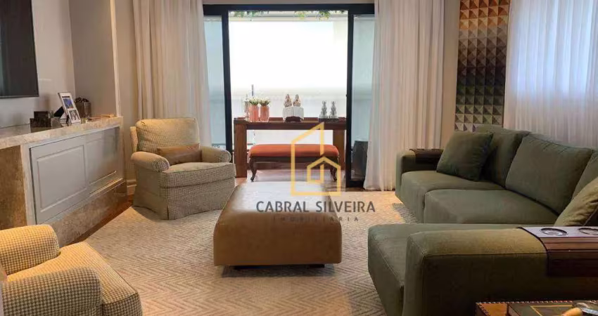 Apartamento com 5 dormitórios à venda, 250 m² por r$ 3.450.000,00 - moema - são paulo/sp