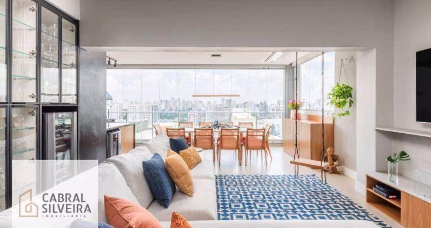 Apartamento com 2 dormitórios à venda, 97 m² por R$ 2.300.000,00 - Moema - São Paulo/SP
