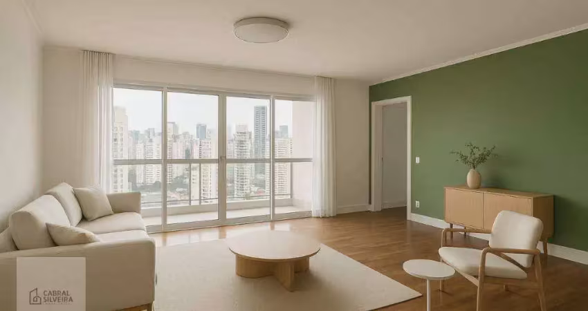 Apartamento com 3 dormitórios, 115 m² - venda  - moema - são paulo/sp