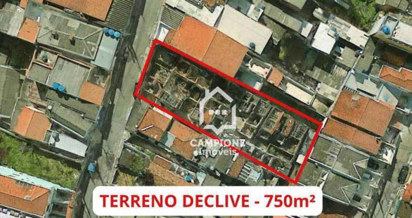 Terreno à venda, 735 m² por R$ 850.000,00 - Água Fria - São Paulo/SP
