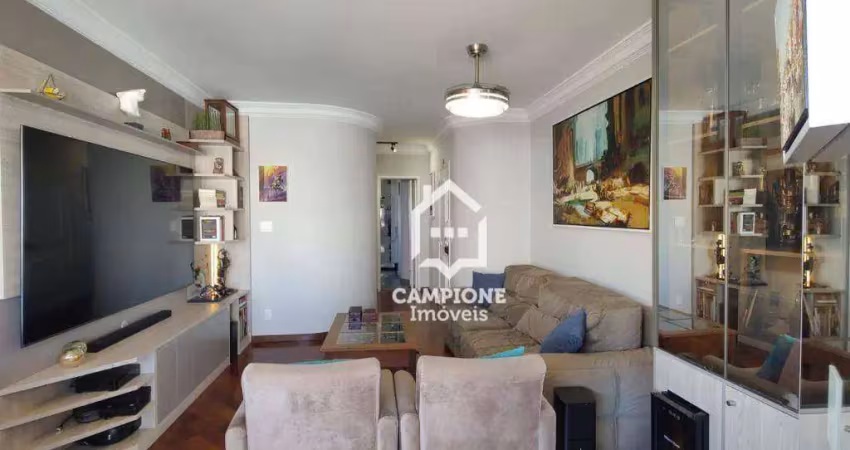 Apartamento com 3 dormitórios à venda, 120 m² por r$ 1.100.000,00 - tatuapé - são paulo/sp