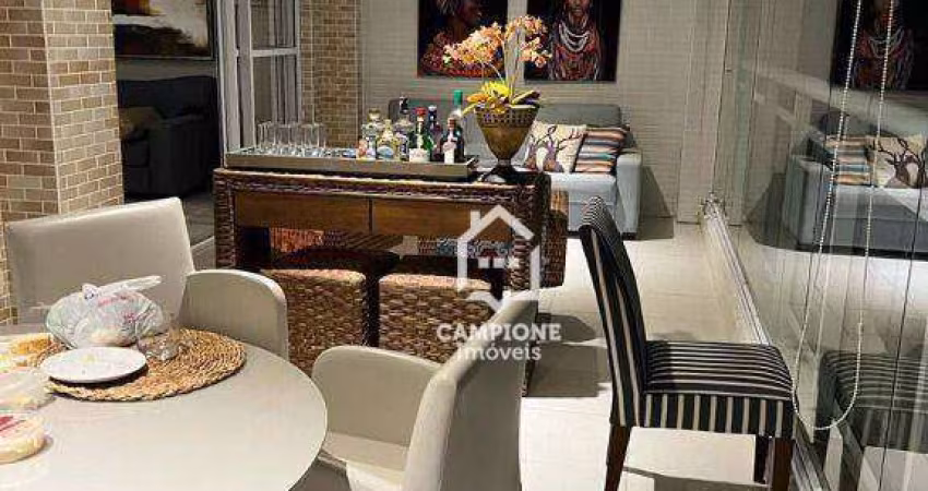 Apartamento com 3 dormitórios à venda, 158 m² por R$ 1.400.000,00 - Guarujá - Guarujá/SP