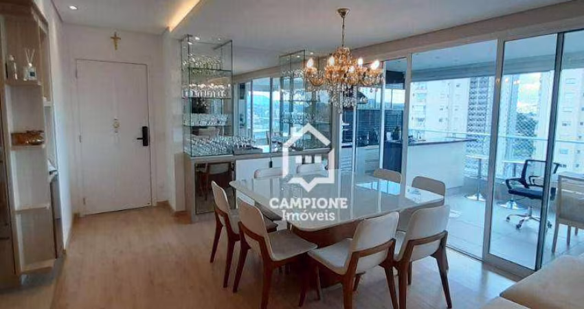 Apartamento com 3 dormitórios para alugar $ 11.800, 134 m² - Vila Anastácio - Quintas da Lapa