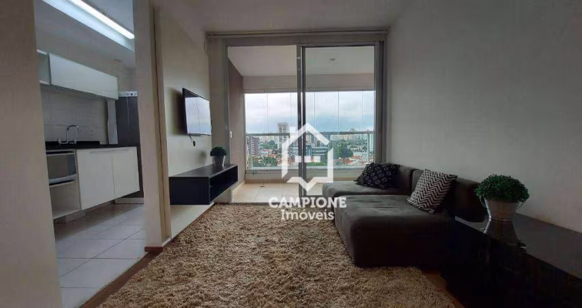 Apartamento com 1 dormitório, 45 m² - venda por R$ 980.000,00 ou aluguel por R$ 5.450,00/mês - Brooklin Paulista - São Paulo/SP