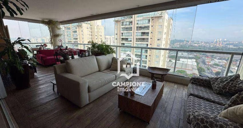 Apartamento com 3 dormitórios para alugar, 187 m² por R$ 18.949,08/mês - Vila Leopoldina - São Paulo/SP