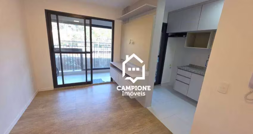 Apartamento com 2 dormitórios para alugar, 55 m² por r$ 3.650/mês - vila anastácio - são paulo/sp
