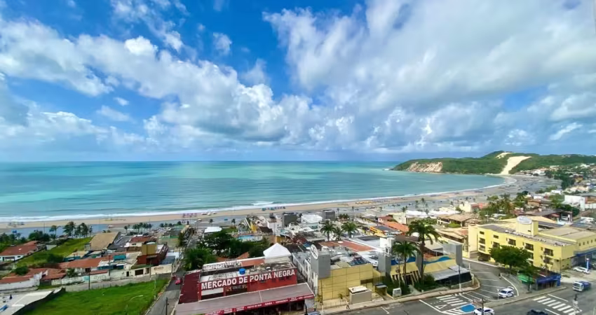 Lindo flat em ponta negra na melhor localização  com vista pro mar