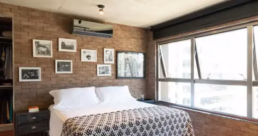 Apartamento no 20º andar mobiliado com 1 dormitório e 2 garagens