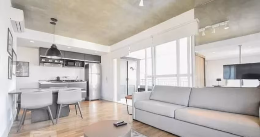 Studio no 20º andar mobiliado com 1 dormitório e 1 garagem