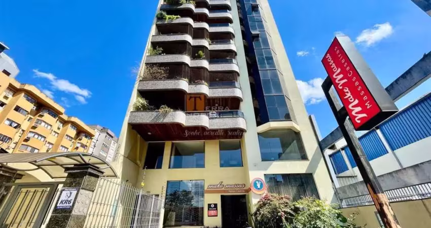 Apartamento semimobiliado com terraço à venda no centro de caxias do sul - rs