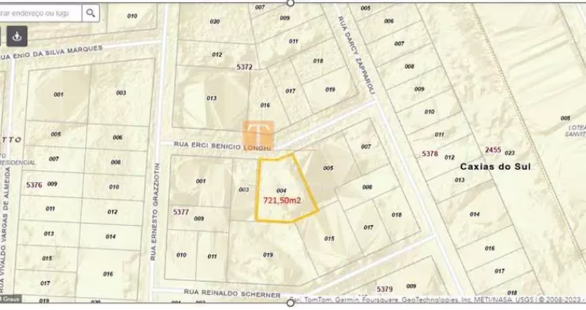 Terreno urbano,  721,00m², bairro sanvitto em caxias do sul - rs
