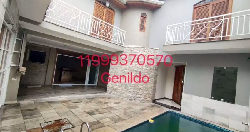 Sobrado com piscina 4 quartos 1 suite master 3 vagas  salao de festa salatv aceita pet churrasqueira
