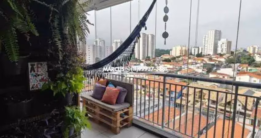 Lindo Apartamento Mobiliado à Venda no Jd. Bonfiglioli, 2 quartos, Terraço com Churrasqueira. FL23