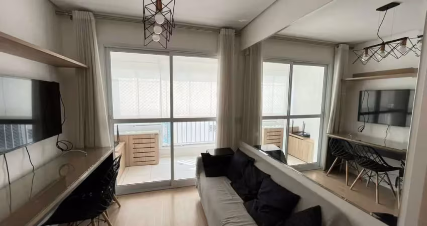 Apartamento mobiliado  varanda ar condicionado no metro butantã fl48