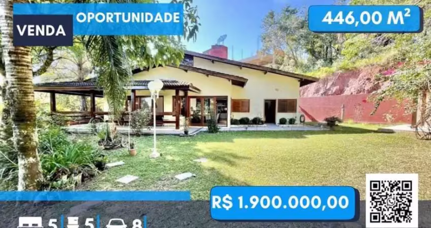 Fazendinha - 5 dorms / 3uítes, 2 lotes em final de rua e com 8 vagas