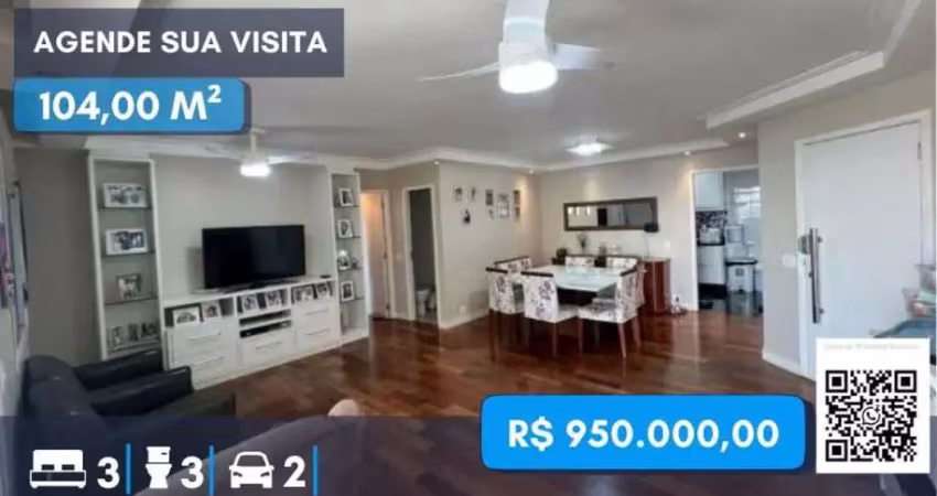 Apartamento 104 m² no butantã 3 quartos 1 suíte 2 vagas