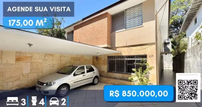 Sobrado com 3 quartos e 2 banheiros à venda, 175 m² por r$ 850.000