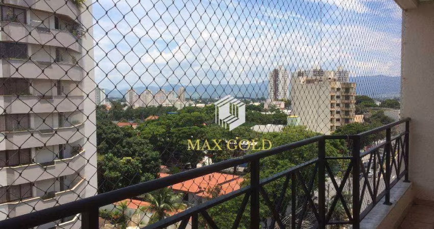 Apartamento com 3 dormitórios para alugar, 106 m² por R$ 3.328,53/mês - Centro - Taubaté/SP
