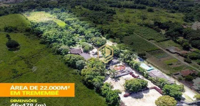Terreno à venda, 22000 m² por r$ 4.400.000,00 - bairro dos guedes - tremembé/sp
