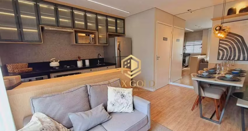 Apartamento com 2 dormitórios à venda, 43 m² por r$ 175.000,00 - monção - taubaté/sp