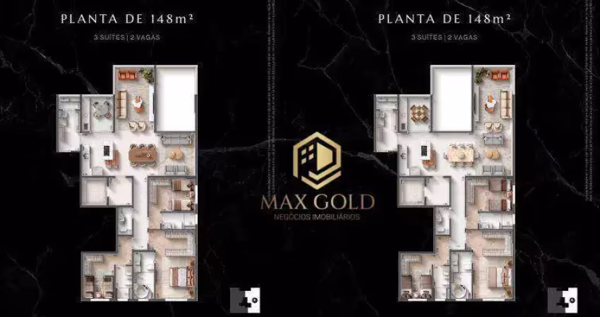 Apartamento com 3 dormitórios à venda, 148 m² por r$ 1.420.800,00 - barranco - taubaté/sp
