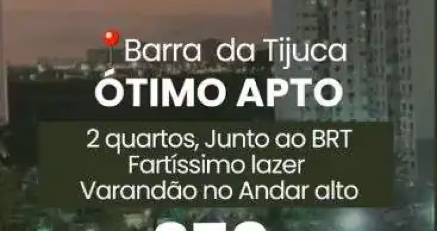 Junto à brt riocentro e c fartíssima infra de lazer ótimo apto varanda 2 quartos armários vaga