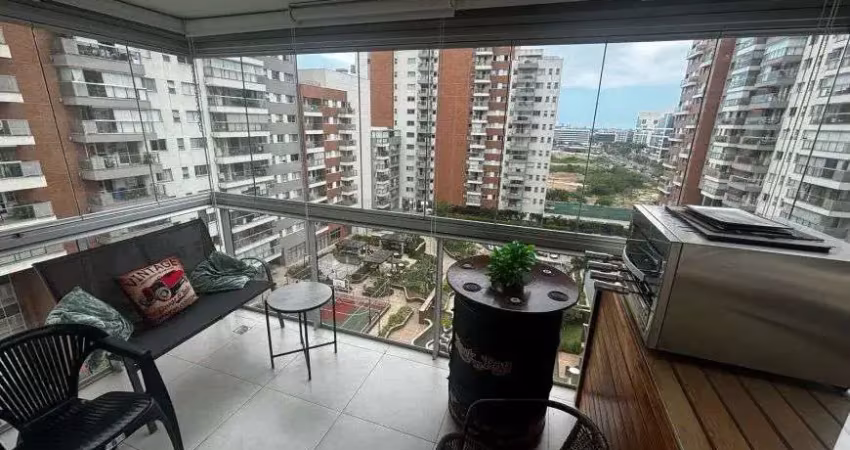 Naquele condomínio novíssimo tipo resort lindo apto 2 suítes varandão todo planejado vista lazer