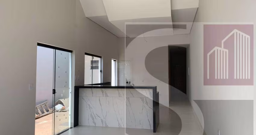 Casa para Venda em Uberlândia, Novo Mundo, 3 dormitórios, 1 suíte, 2 banheiros, 2 vagas