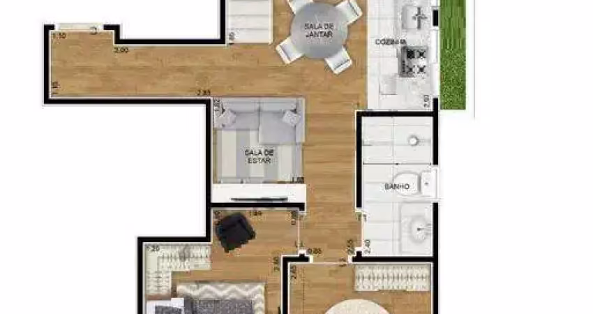 Apartamento com 2 quartos à venda no Jardim Stella, Santo André 
