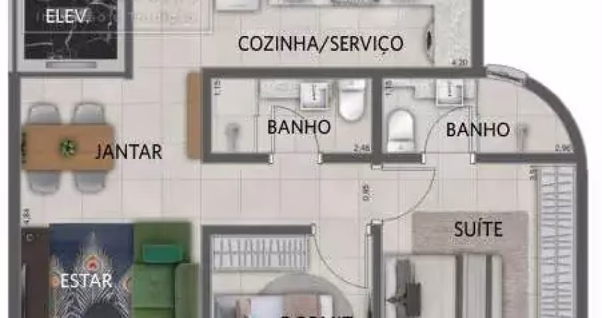 Apartamento com 2 quartos à venda na Vila Alpina, Santo André 