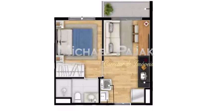 Apartamento tipo para venda com 1 quarto no campo belo - michael pajak (11) 99996 - 4550