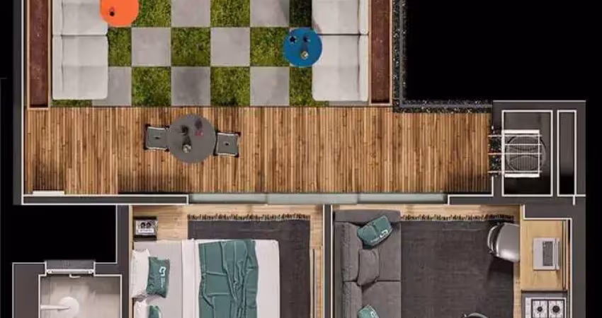 Apartamento com 1 quarto à venda na Rua Padre Kolb, Bucarein, Joinville