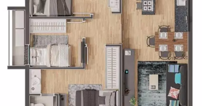 Apartamento com 3 quartos à venda na Rua Padre Kolb, Bucarein, Joinville