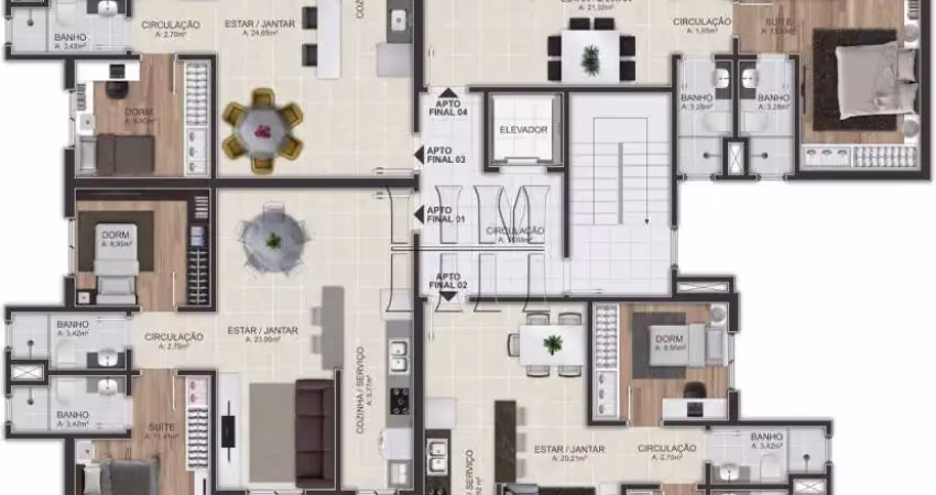Apartamento 2 quartos com 1 suíte e 180m² - petropólis