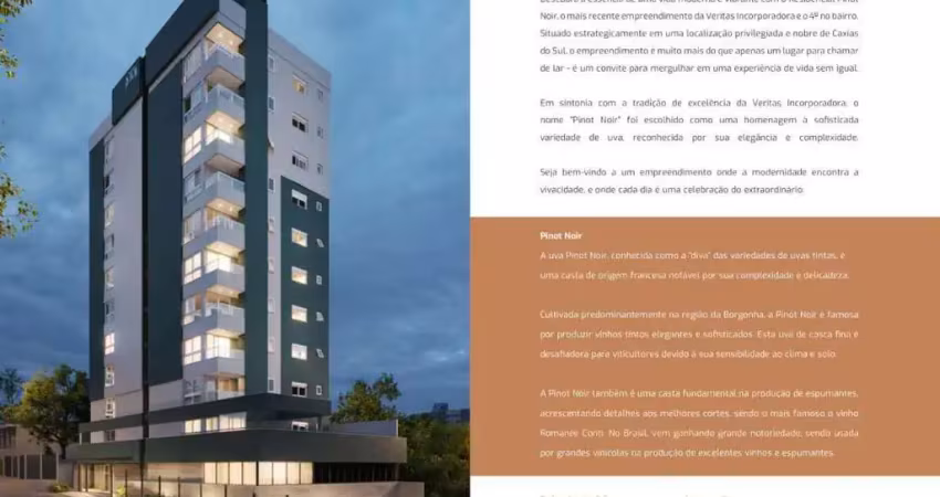 Pinot noir residence: apartamento com terraço em panazzolo, caxias do sul - venda