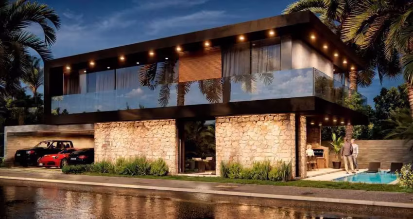 Casa à venda em passo de torres - centro: casa em obras com piscina e área de lazer completa