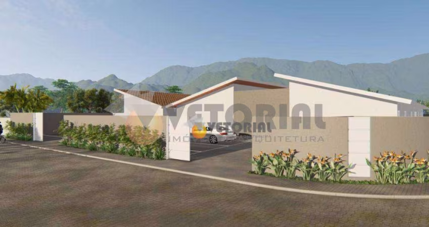 Casa com 2 dormitórios à venda, 102 m² por R$ 419.999,00 - Massaguaçu - Caraguatatuba/SP