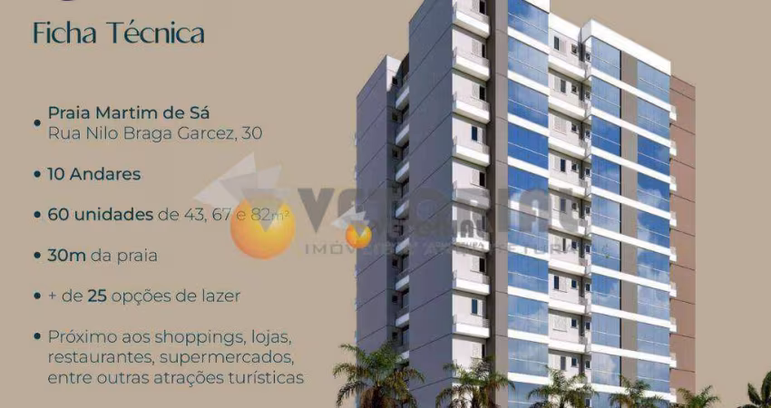 Apartamento com 2 dormitórios à venda, 67 m² por R$ 535.000,00 - Martim de Sá - Caraguatatuba/SP