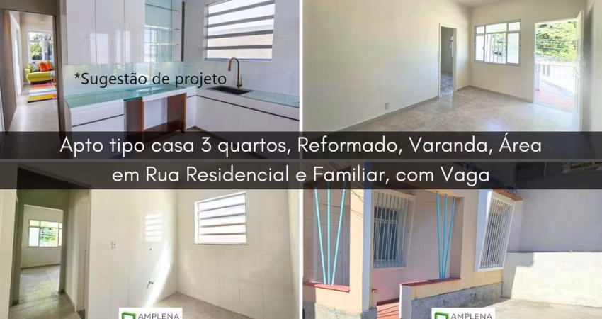 Casa 3 quartos à venda com Varanda, Vaga, Área de Serviço - Rio de Janeiro/RJ